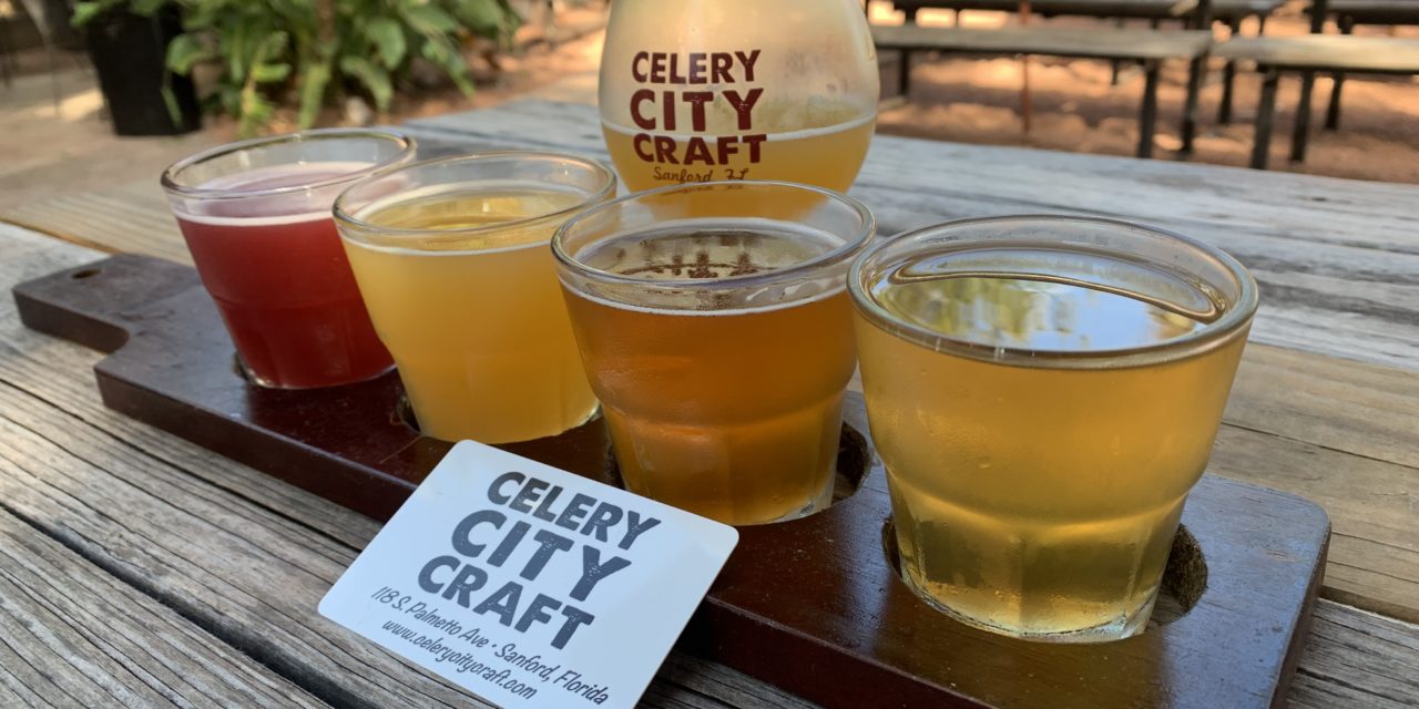 Celery City Craft Sanford beer flight